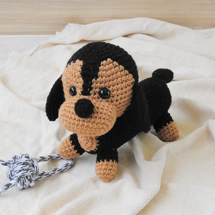 ハマナカ ミニチュアダックスフント H320-008-004｜あみぐるみ キット