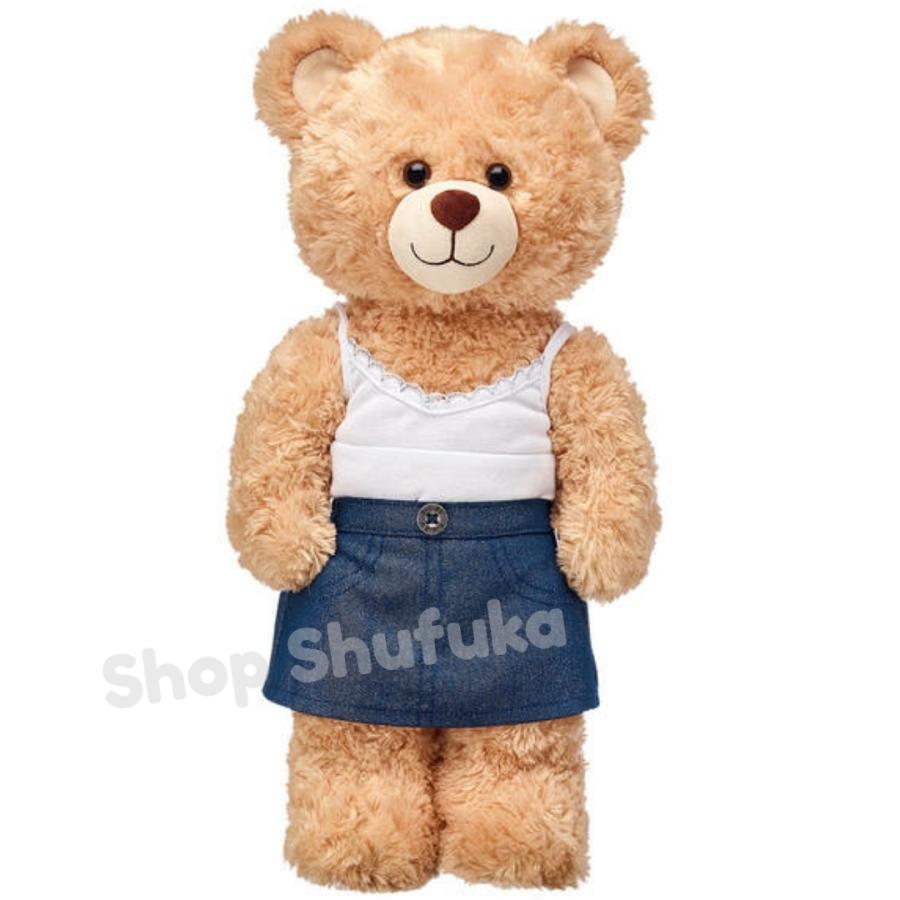 ビルドアベア デニム スカート ミニ ぬいぐるみ テディベア シェリー