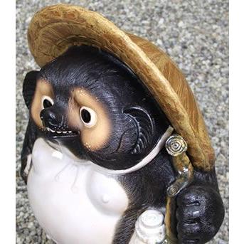 信楽焼 20号福ひねり狸 たぬき タヌキ 開運 縁起物 可愛い 陶器 商売