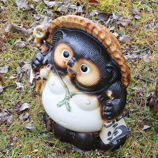 信楽焼 11号福狸 たぬき タヌキ 狸 開運 縁起物 可愛い 陶器 商売繁盛
