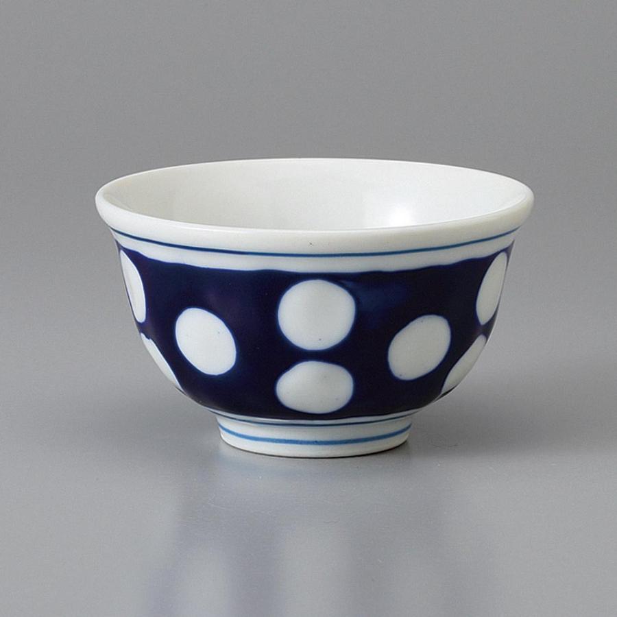 湯呑み 湯飲み 湯のみ茶碗 水玉厚口煎茶 業務用 和食器 美濃焼 24a589