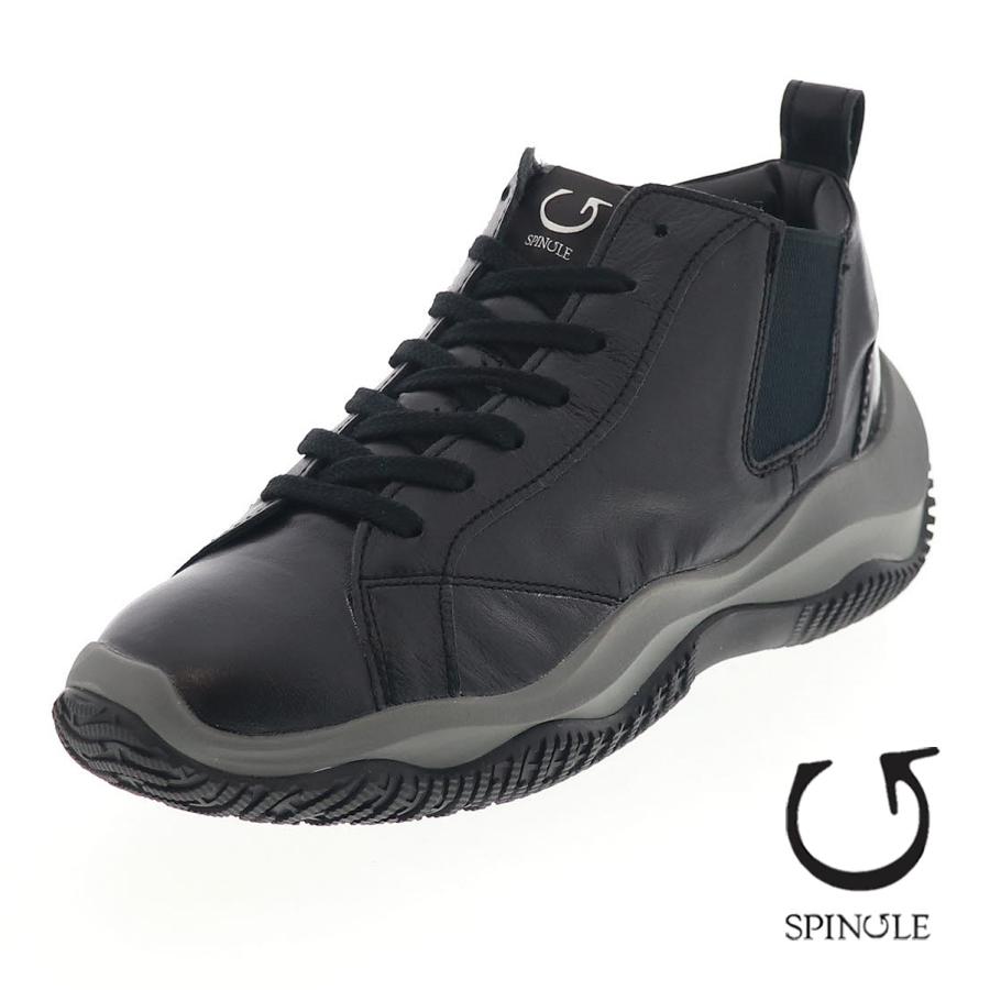 SPINGLE（スピングル） メンズ スニーカー サイドゴア 軽量 厚底