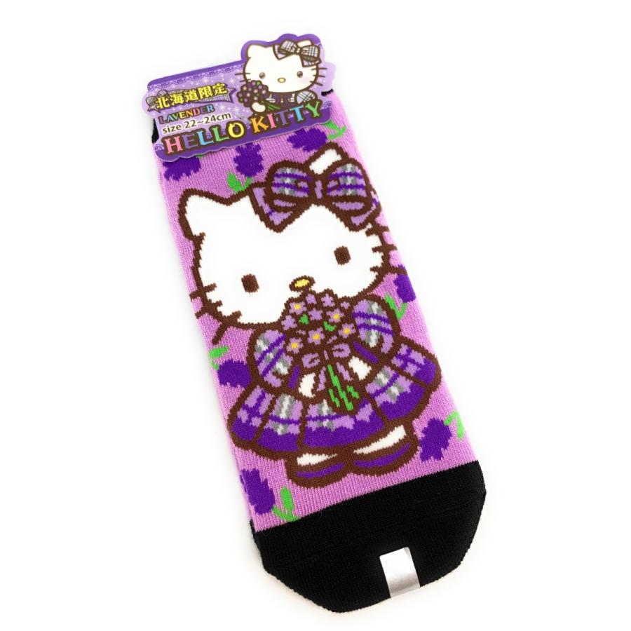 ご当地キティ 北海道限定 ラベンダ―ドレスブーケ☆ソックス : 北海道