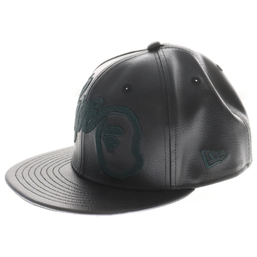 A BATHING APE（アベイシングエイプ） ×New Era 59Fifty Leather Cap