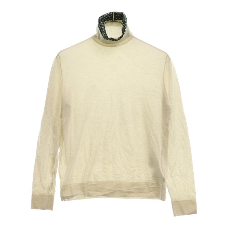 PRADA（プラダ） ジャガードロゴタートルネックニットセーター