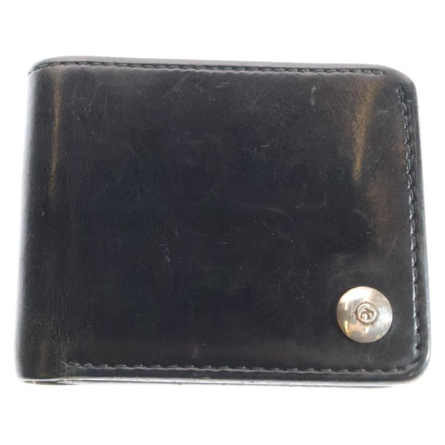 goro's（ゴローズ） 刻印コンチョ付き 二つ折り札入れ ブラック 財布