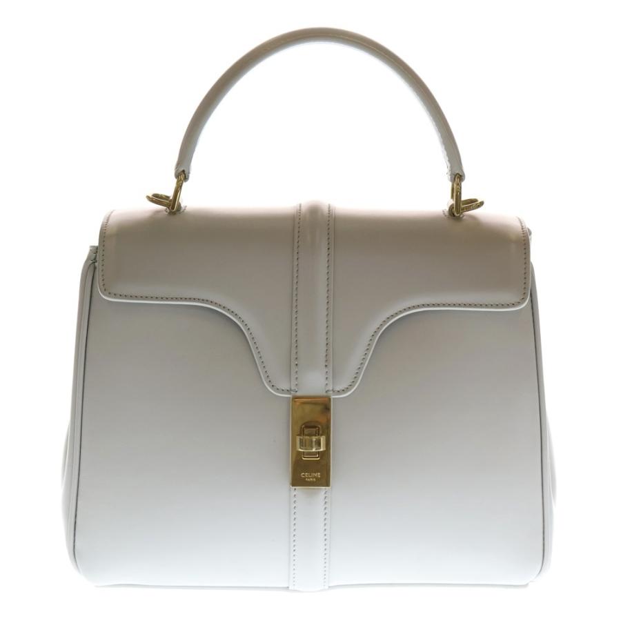 CELINE（セリーヌ） セーズ 16 スモール グレー ゴールド金具 2WAY