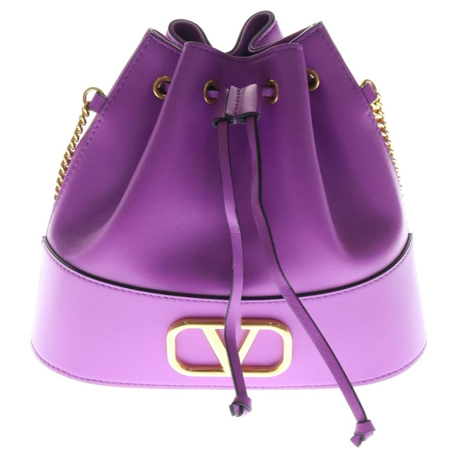 VALENTINO（ヴァレンティノ） Vロゴ 巾着 チェーン ショルダーバッグ