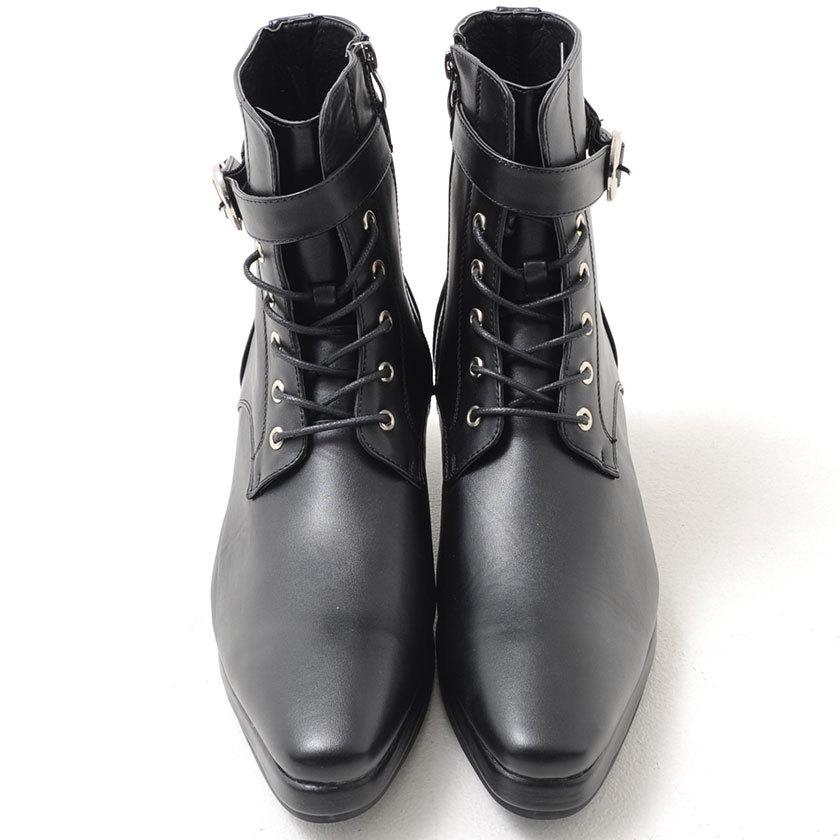 LOVEHUNTER（ラブハンター） ヒールブーツ メンズ レースアップブーツ