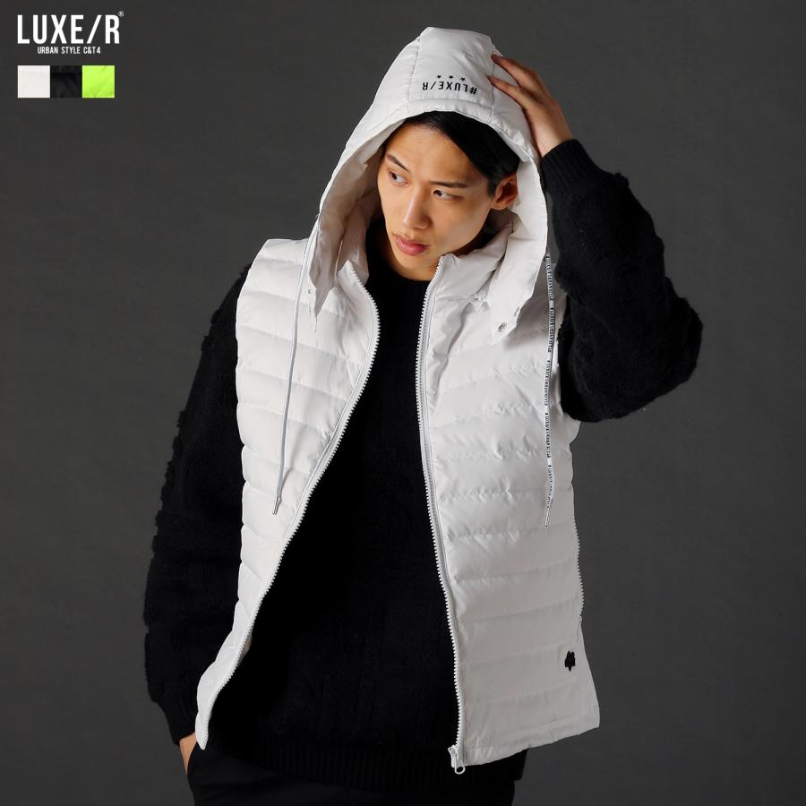 ダウンベスト ベスト アウター メンズ 秋 冬 2way フード脱着 スタンド