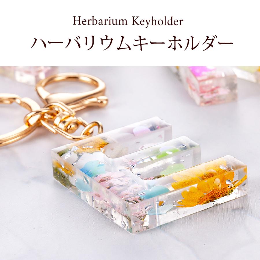 2026 ハーバリウム キーホルダー アルファベット (A〜T) イニシャル