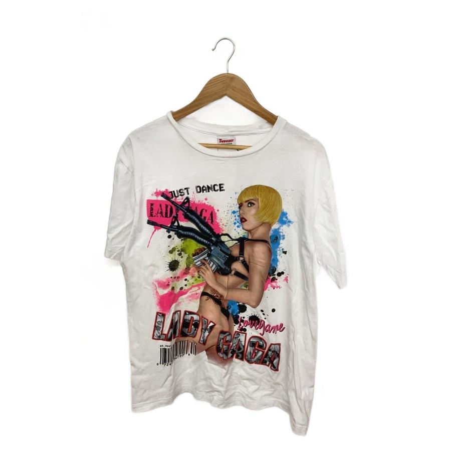LADY GAGA/Tシャツ/XL/コットン/WHT/JUST DANCE : セカンドストリート