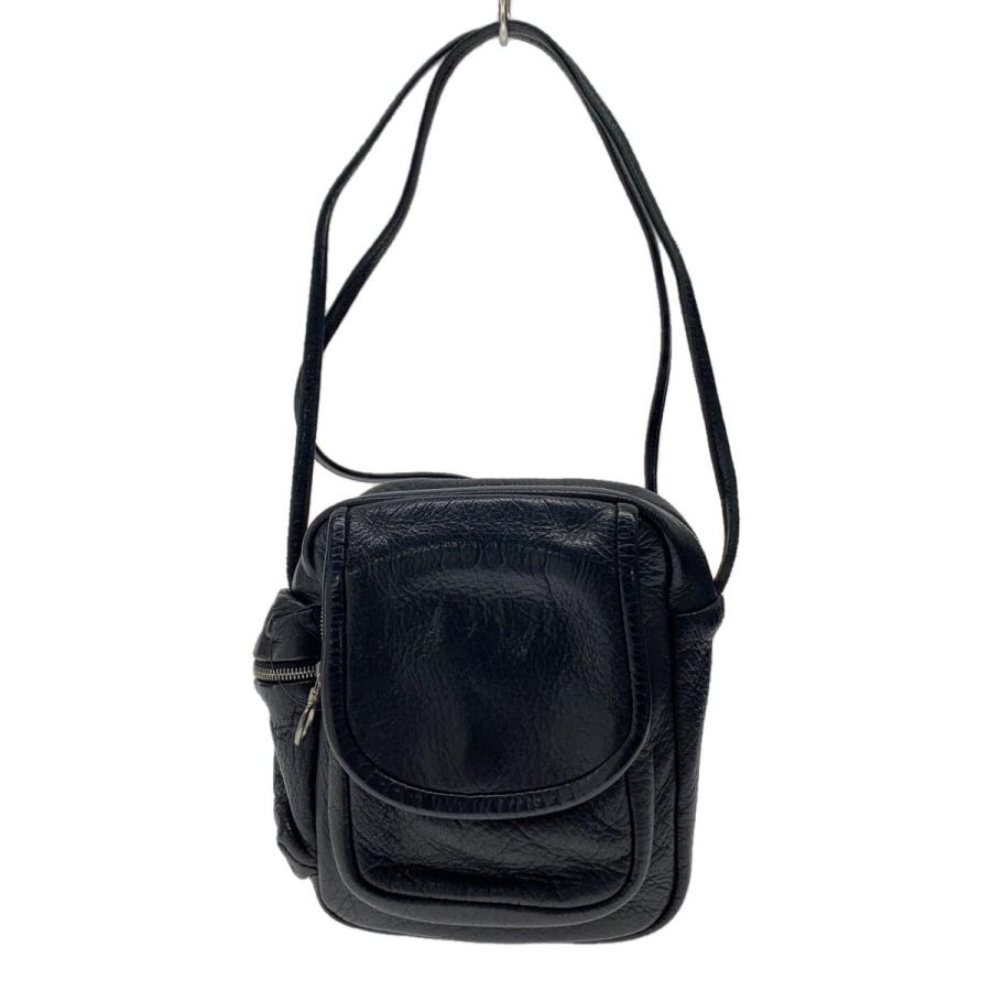 Aeta◇カメラバッグ/ショルダーバッグ/レザー/BLK// : セカンド