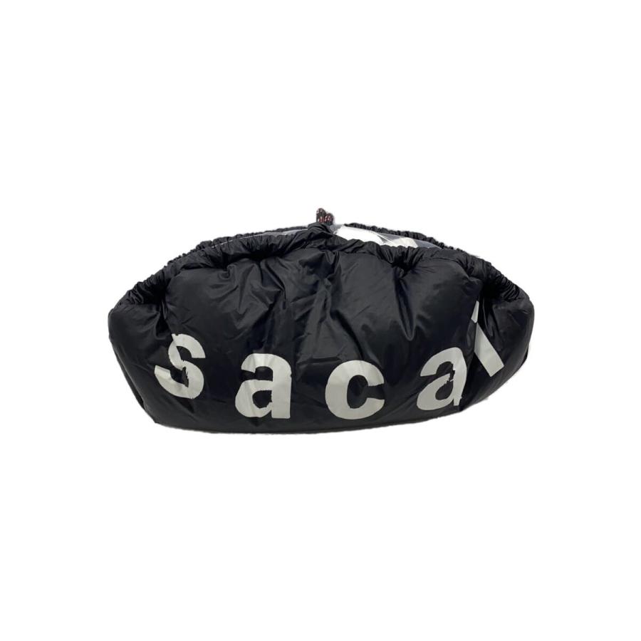 sacai◇Dumpling Bag/リバーシブルショルダーバッグ/ウール/BLK/22