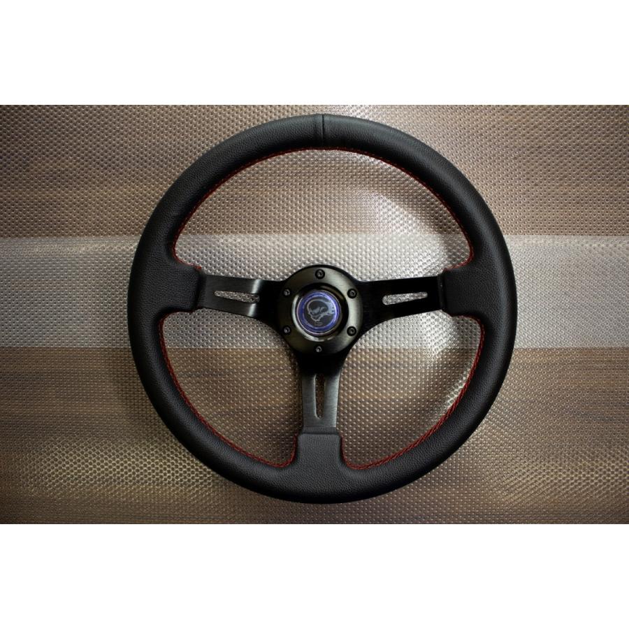 GOODGUNS Dシェイプ ステアリング 黒/赤 新品未使用 GOODGUNS Dシェイプ ステアリング 黒/赤 新品未使用 GOODGUNS D