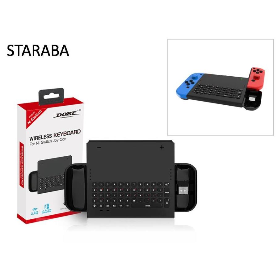 Switchジョイコン用 Joy-Con ミニキーボード ワイヤレス 2.4G 送料無料