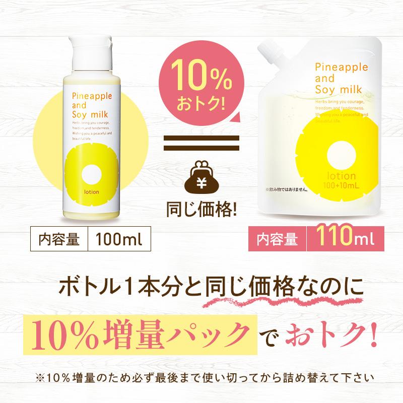 パイナップル豆乳シリーズ パイナップル豆乳ローション エコパック