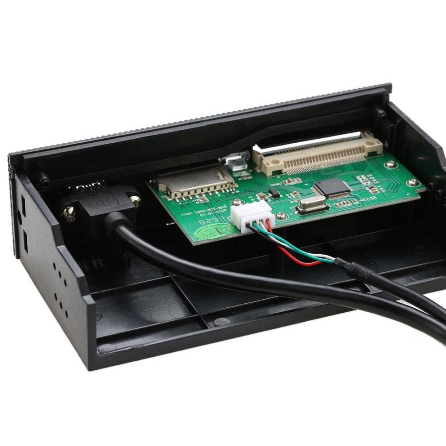 5.25インチ デスクトップPC フロントパネル内臓 マルチカードリーダー