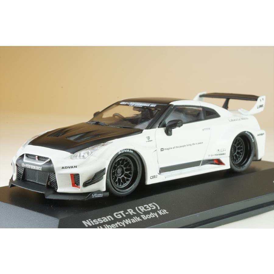 ソリド 1/43 ニッサン GT-R R35 LB シルエット ホワイト 完成品