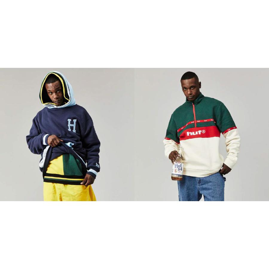 HUF（ハフ） （ ハフ スウェット ）HUF TAPED 1/4 ZIP FLEECE ハーフ