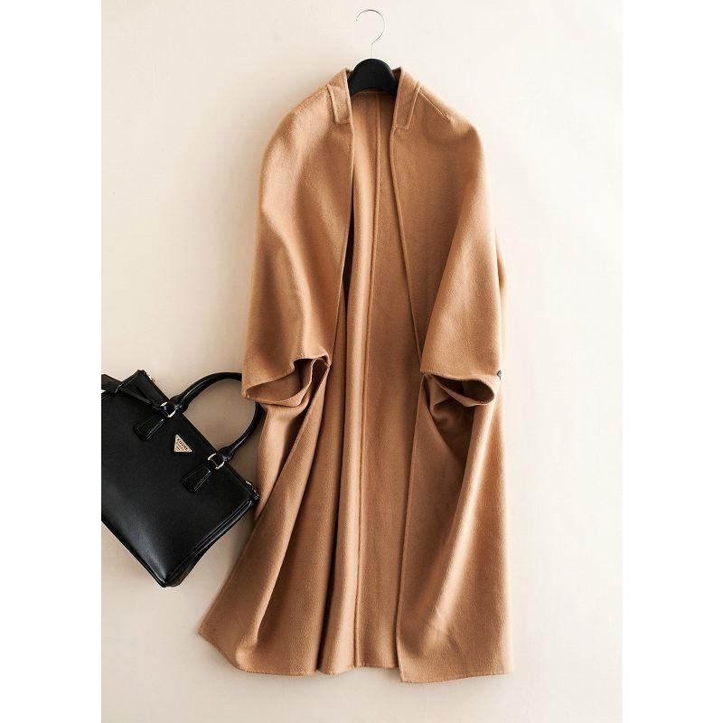 ロングコート リバーコート ダブルフェイスコート 一枚仕立て ウール