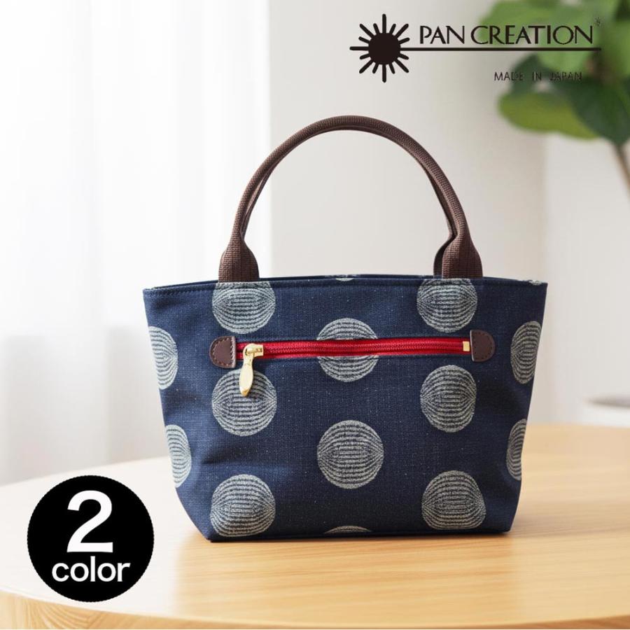 レーヌネイビー ドット 手提げバッグ 岡山デニム 日本製 バッグ 和柄