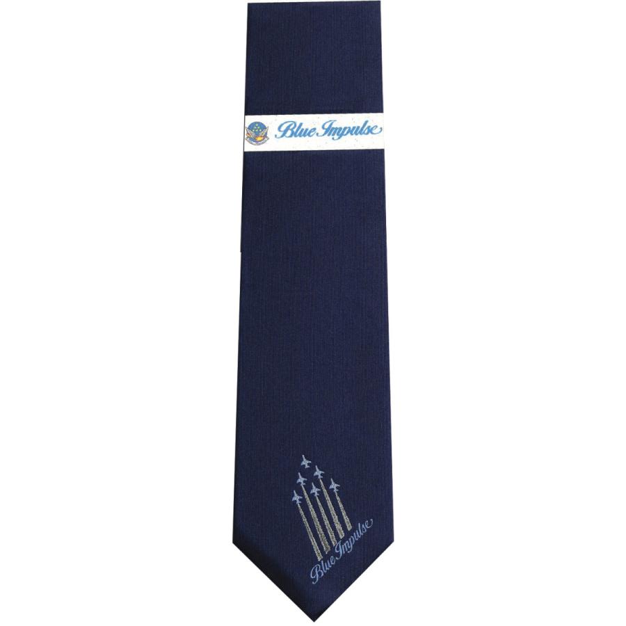 ネクタイ 航空自衛隊 飛行機柄 ブルーインパルス 編隊飛行 シルク