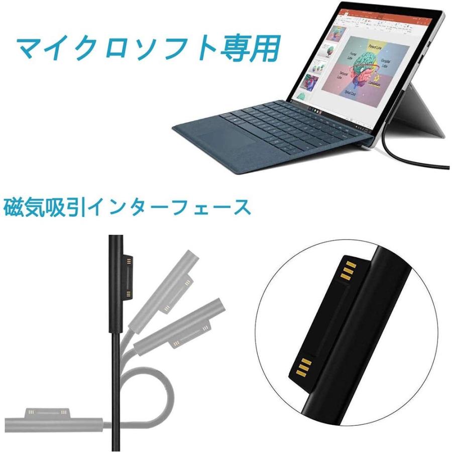 Surface Go 充電器 Microsoft 2 1735 1736 1824 1825 タブレットに対応