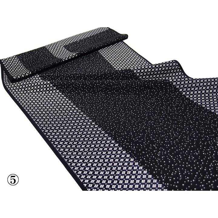 八掛 正絹 江戸小紋 あられ 武田菱 日本製 紫 黒 茶 裾回し 裏地