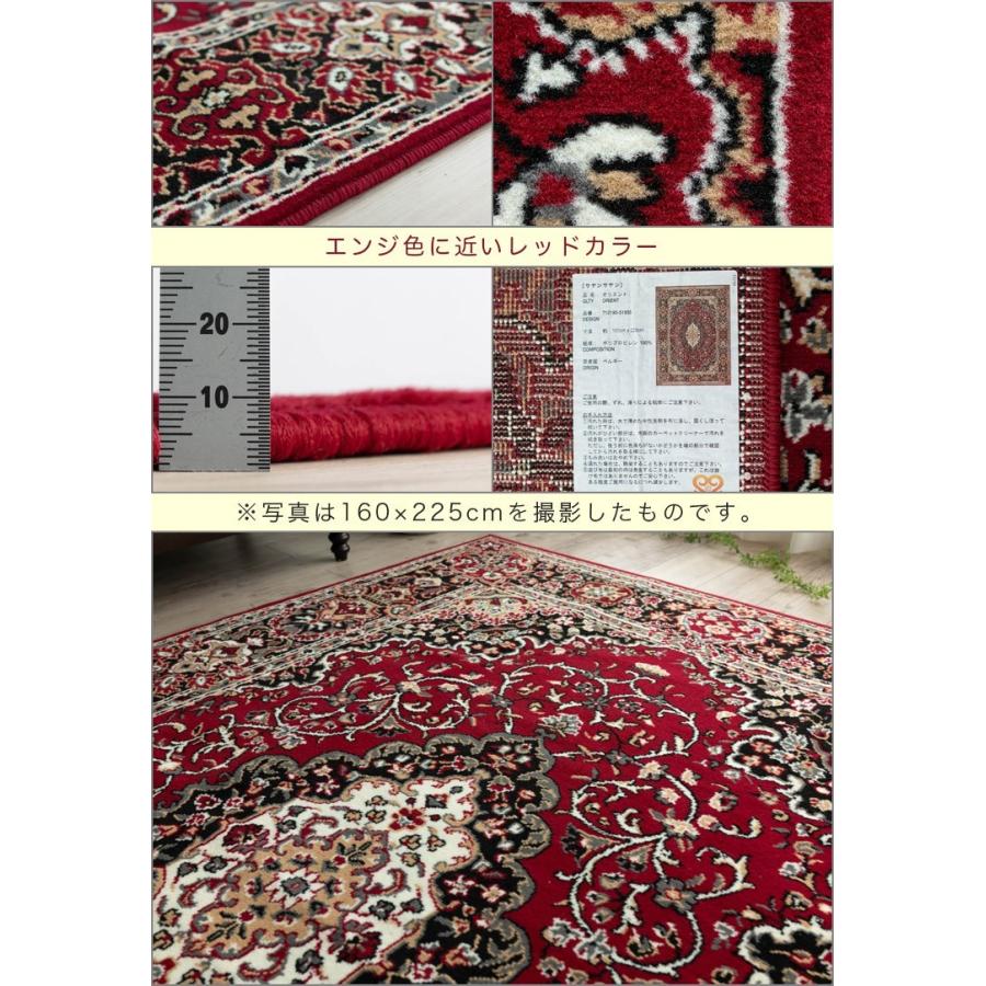 サヤンサヤン ペルシャ ボハラ柄 ラグ 240×330 6畳 レッド