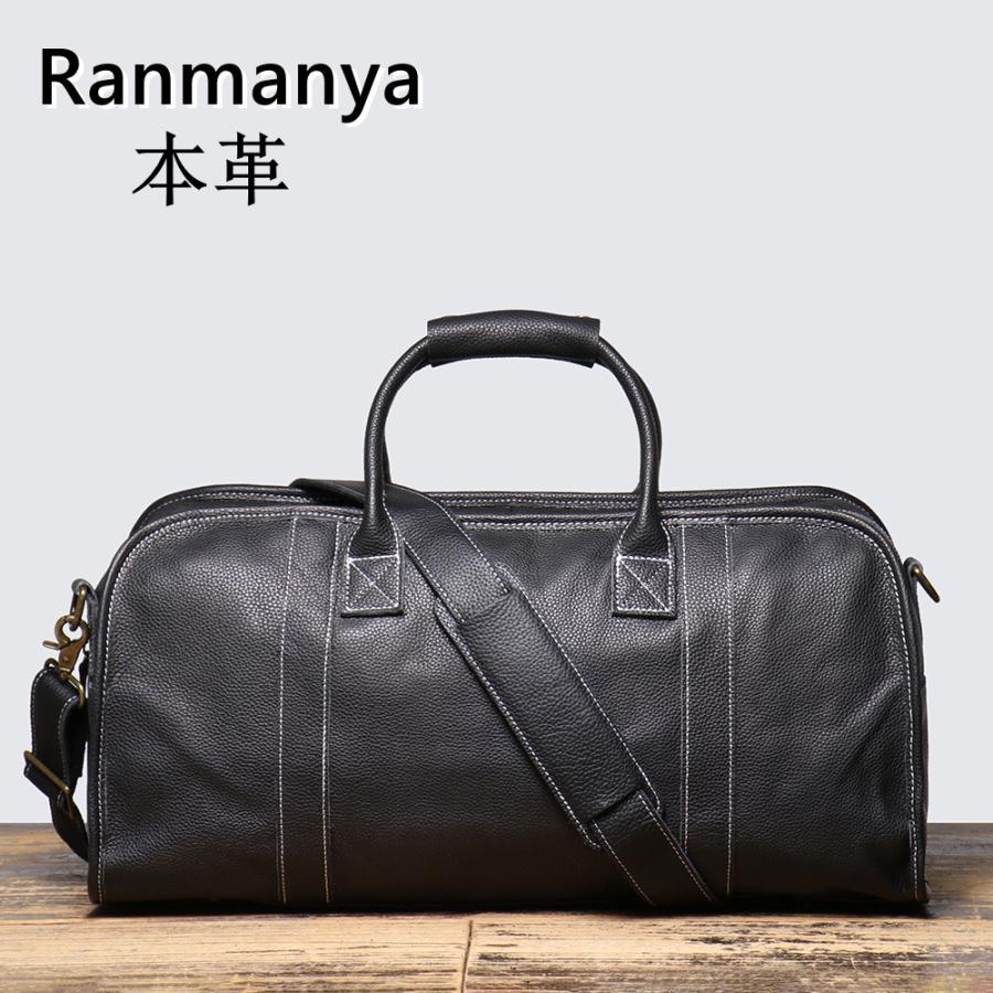 ボストンバッグ 本革 メンズ 大容量 多機能 PC対応 バック レザー 男性