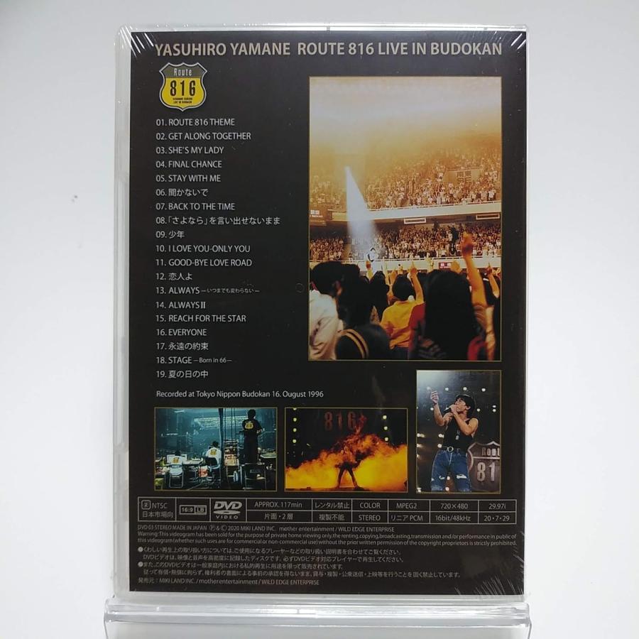 優良配送 山根康広 DVD YASUHIRO YAMANE ROUTE 816 LIVE IN BUDOKAN