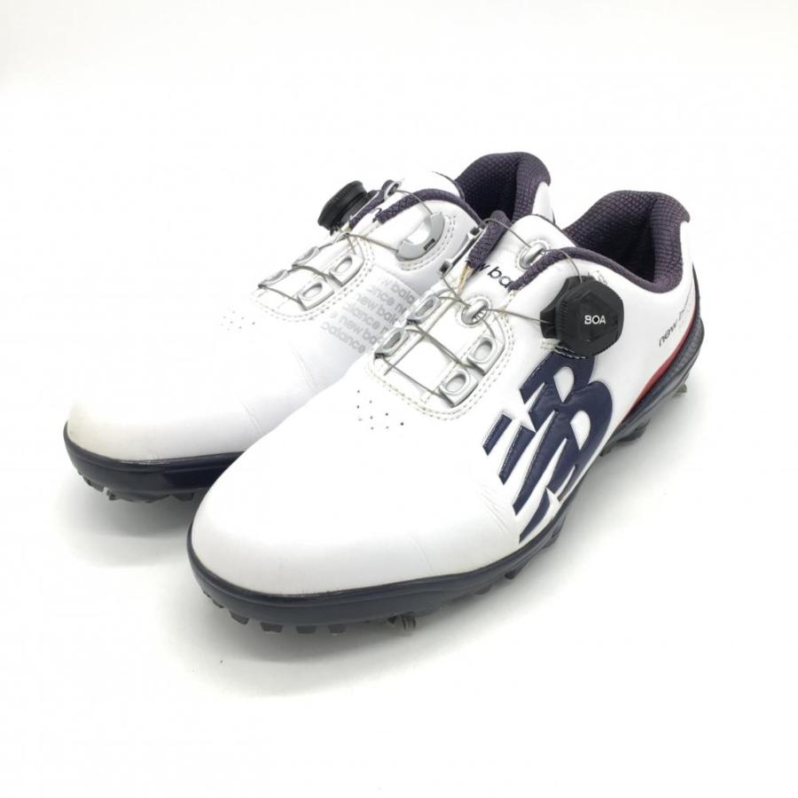 30%OFF価格／New Balance ニューバランス ゴルフシューズ 白×ネイビー