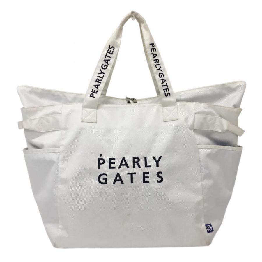 PEARLY GATES（パーリーゲイツ） ロッカーバッグ 白×ネイビー ボストン