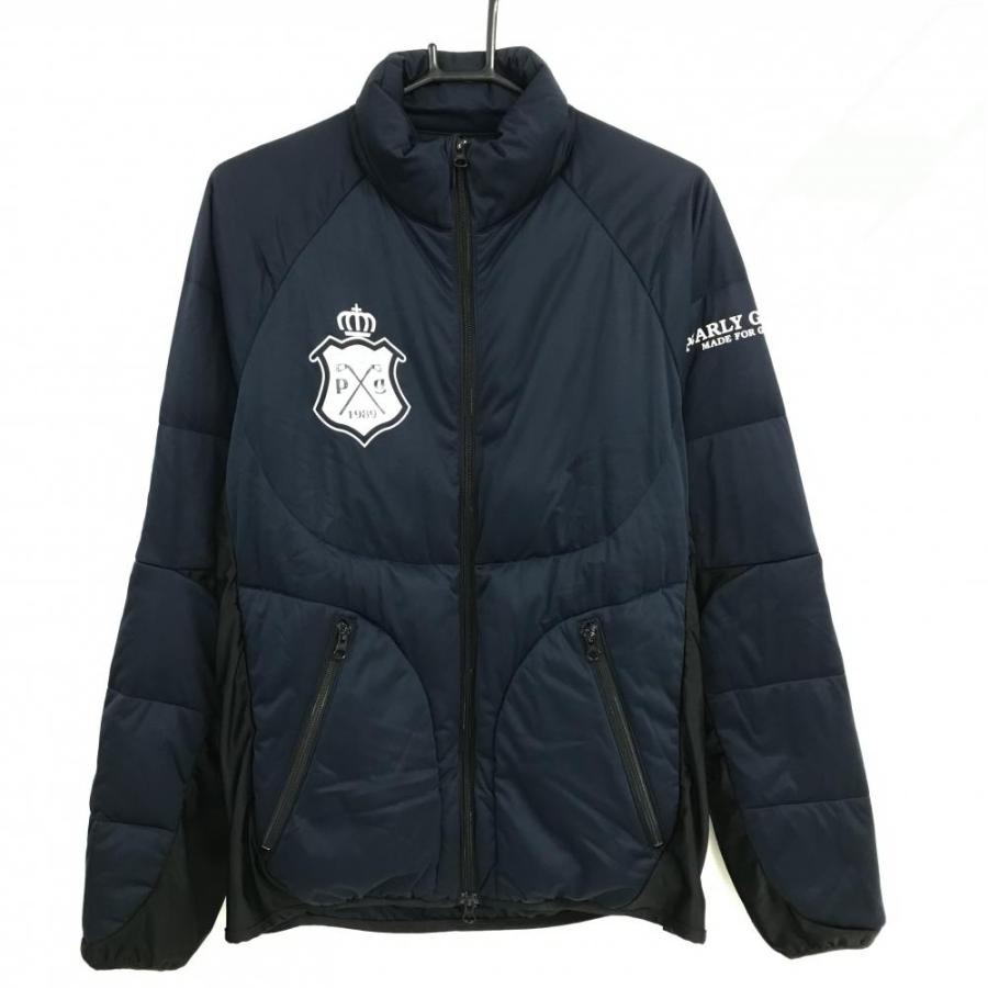 PEARLY GATES（パーリーゲイツ） ダウンジャケット ネイビー×黒 一部