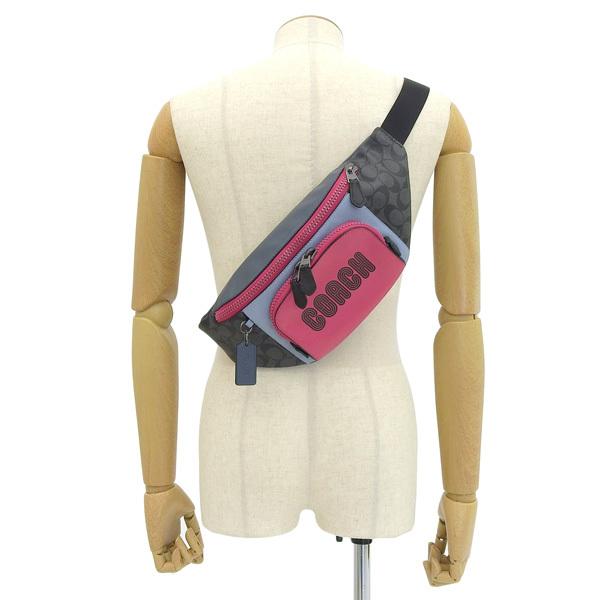 COACH（コーチ） ボディバッグ バッグ ピンク グレーマルチ メンズ