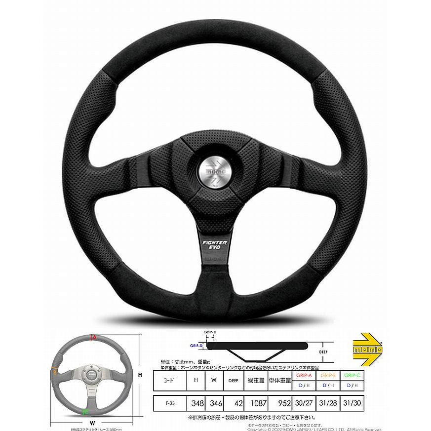 MOMO（モモ） MOMOモモステアリングFIGHTER EVO LEATHER /ファイター