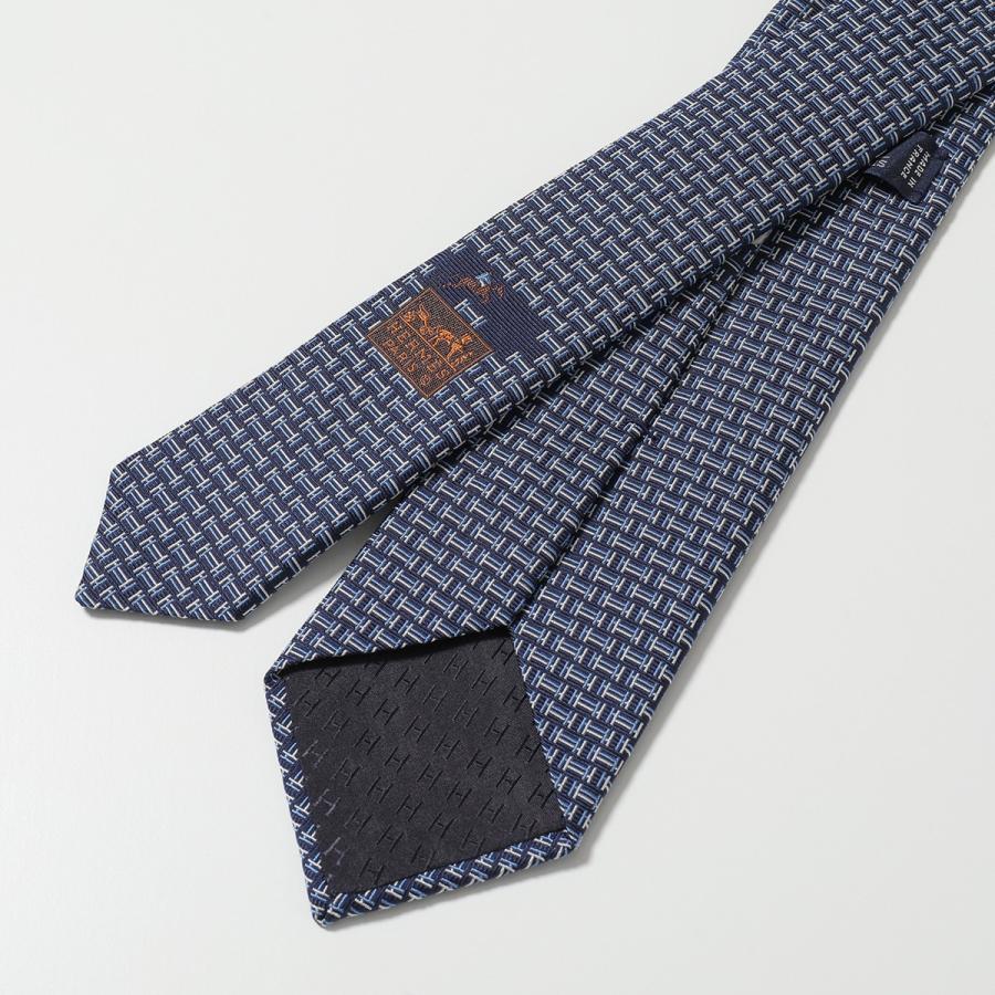 HERMES（エルメス） ネクタイ TIE メンズ フランス製 シルク H柄