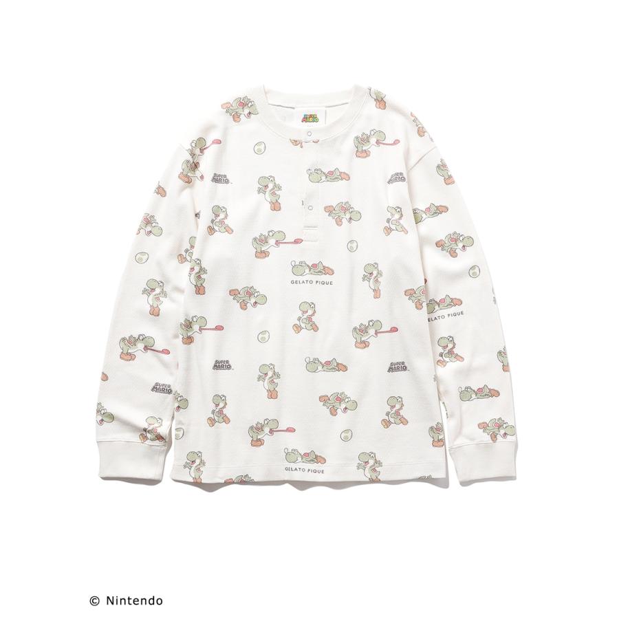 gelato pique（ジェラートピケ） × スーパーマリオ ヨッシー柄トップス