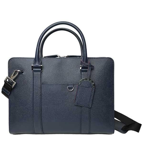 BVLGARI（ブルガリ） バッグ 型押しレザー 2WAY ショルダー ブリーフ