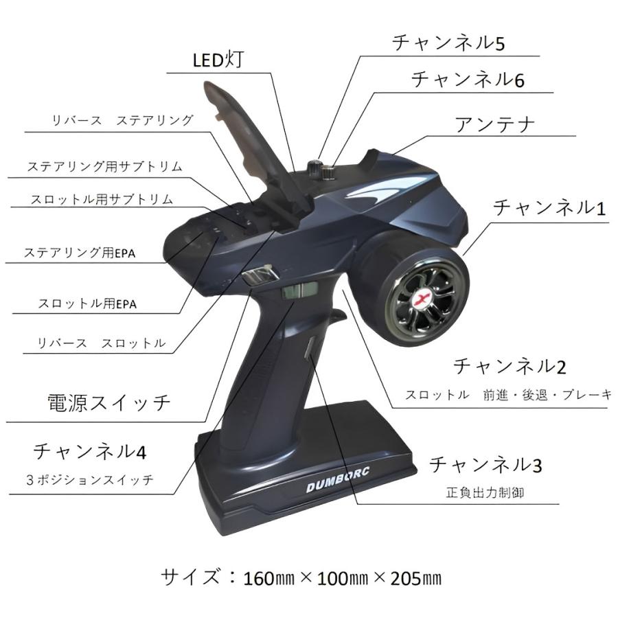 ラジコン プロポセット 6ch 2.4G RCカー送信機 技適認証済 : WORLD