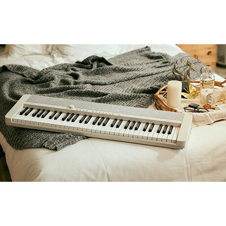 CASIO(カシオ) CT-S1 WE スタンド・ヘッドホン セット［ホワイト