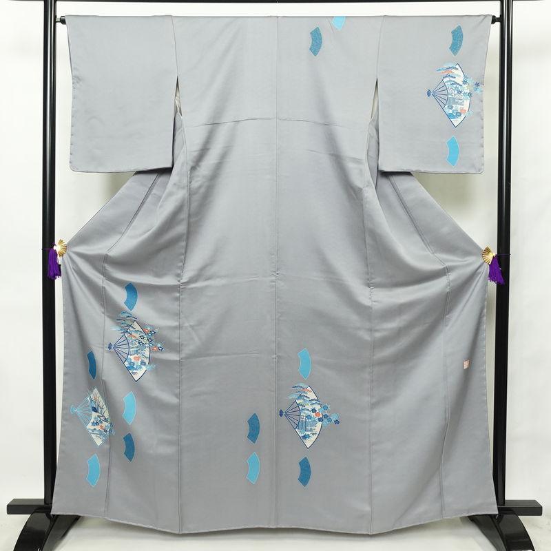 中古 付け下げ 良品 田畑喜八 落款入り しつけ糸付き 正絹 古典柄 袷