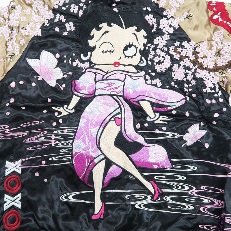絡繰魂 ＼爆買 WEEK／絡繰魂 粋 Betty Boop スカジャン ベティ・ブープ
