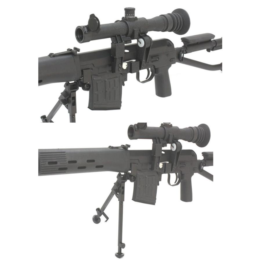 A&K ドラグノフ SVD-S (Air) BK【UFCスコープ&バイポッドセット】【180