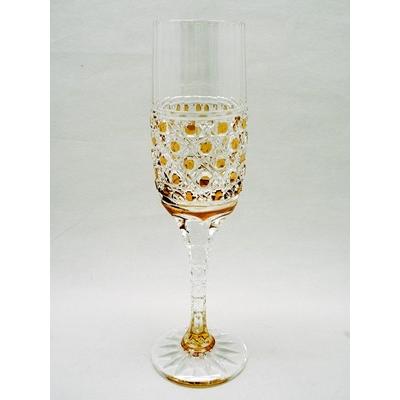 TW001GD瀧澤硝子工芸 江戸切子伝統工芸士・瀧澤利夫作 江戸切子 ・八角