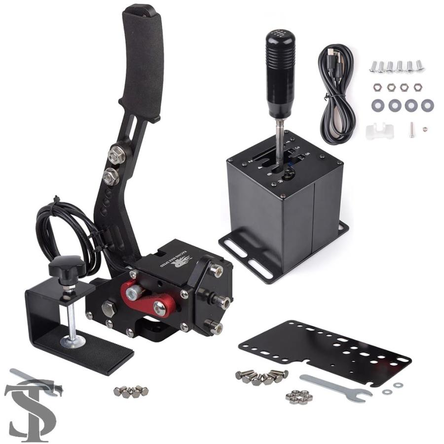 並行輸入品 16 ビット PC レーシングゲーム USB ハンドブレーキ H ギア