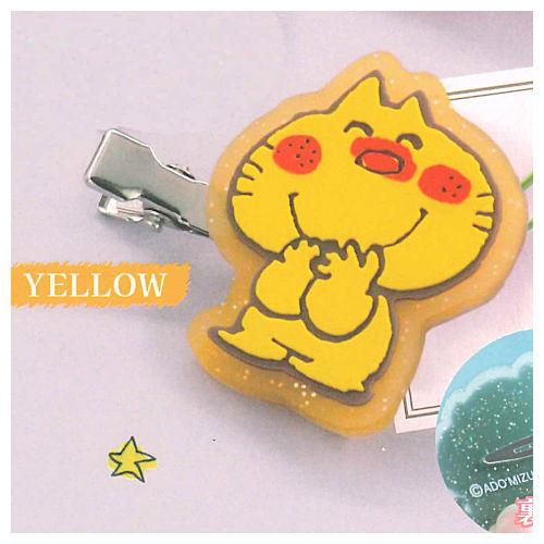 水森亜土 クリアラバーヘアクリップ [5.YELLOW]【ネコポス配送対応