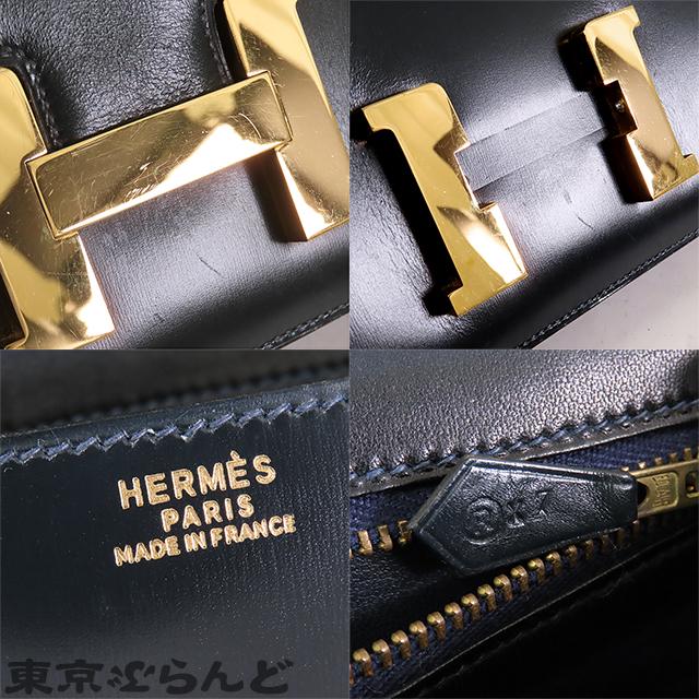 HERMES（エルメス） コンスタンス23 〇R刻印 ネイビー ゴールド金具