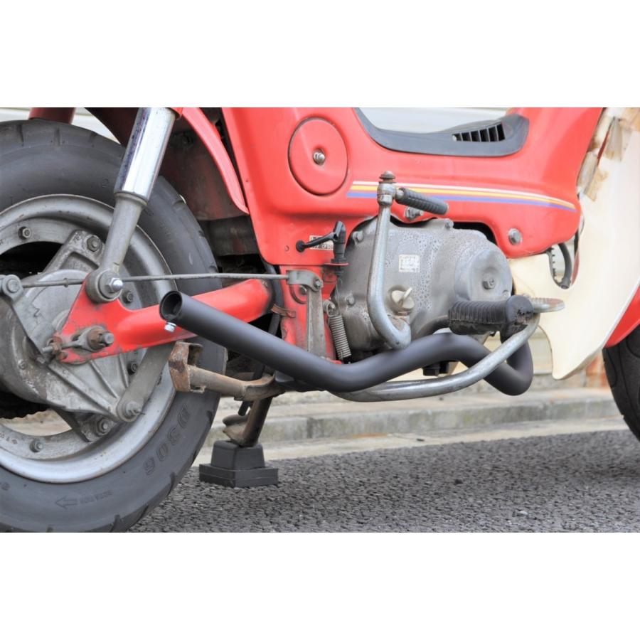 ORM製 ホンダ シャリー ウェイブ管マフラー 耐熱ブラック 国内自社製造